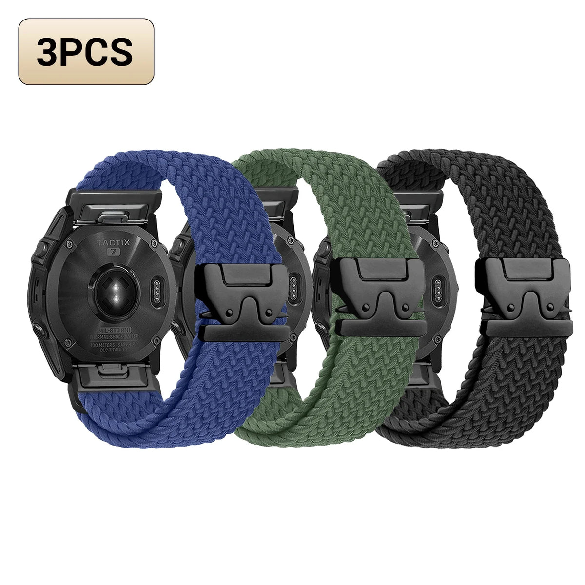 Garmin QuickFit 20/22/26mm Braided Stretch Nylon Band