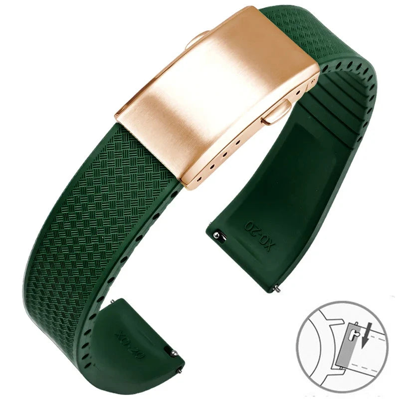 COROS PACE & APEX FKM Rubber Band with Folding Clasp