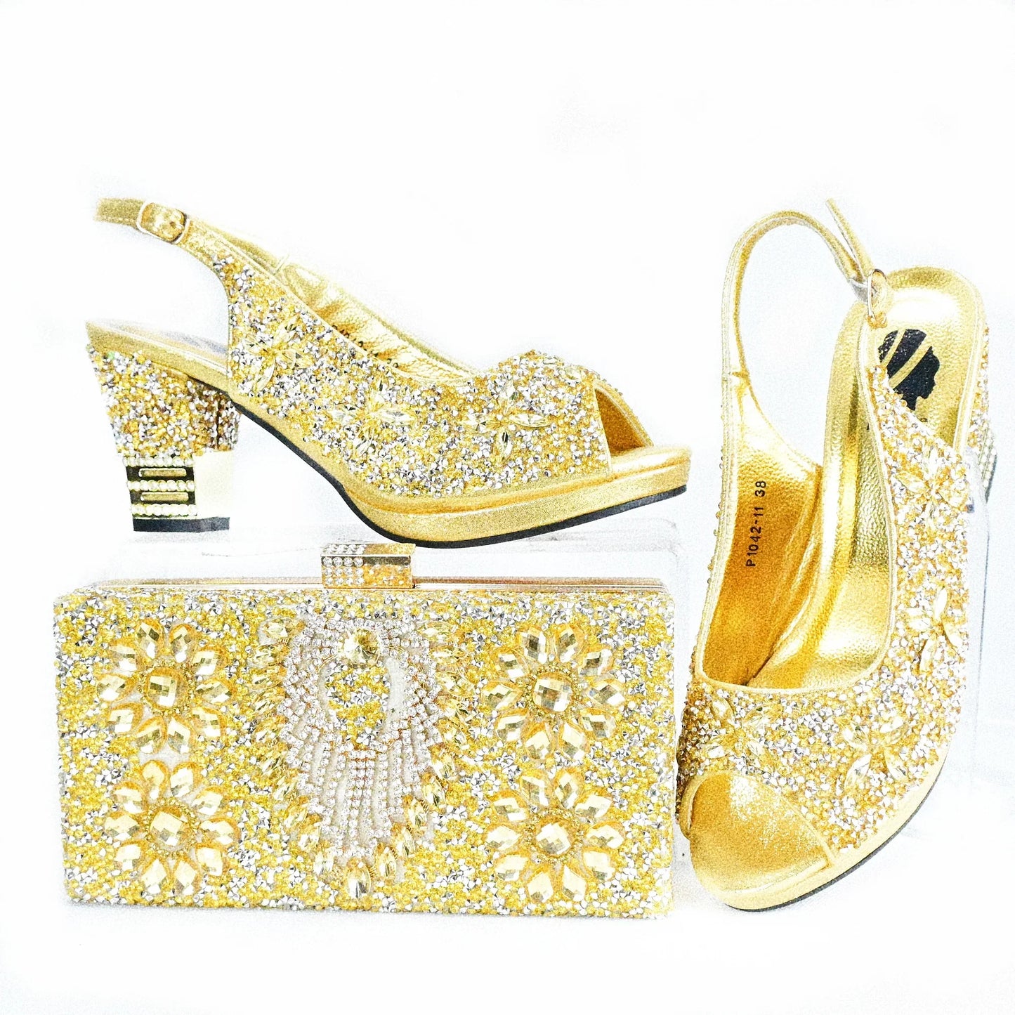 Nuevo Set de Zapatos y Bolso de Llegada, Sets Africanos HAS1-9