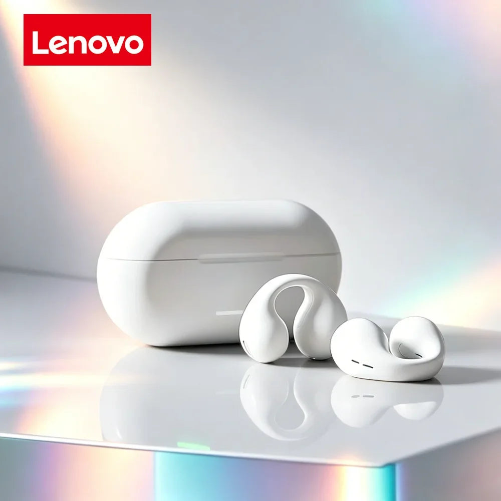Original Lenovo BT Wireless Headphones Bone Conduction Sports Bluetooth Earphones 9D HiFi Sound Touch Control Non in Ear