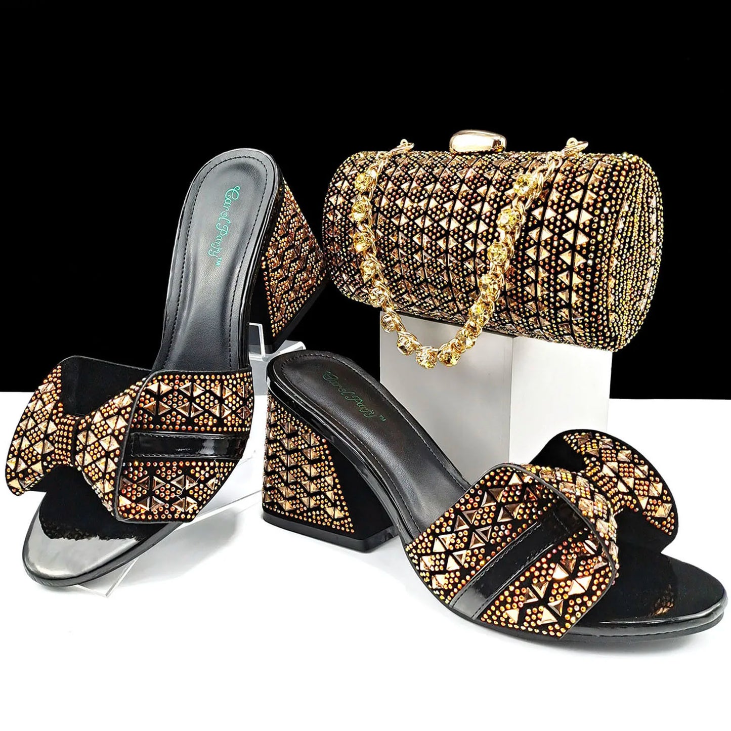 Conjunto de Zapatos y Bolsos de Señora de Alta Calidad HJJ1-10