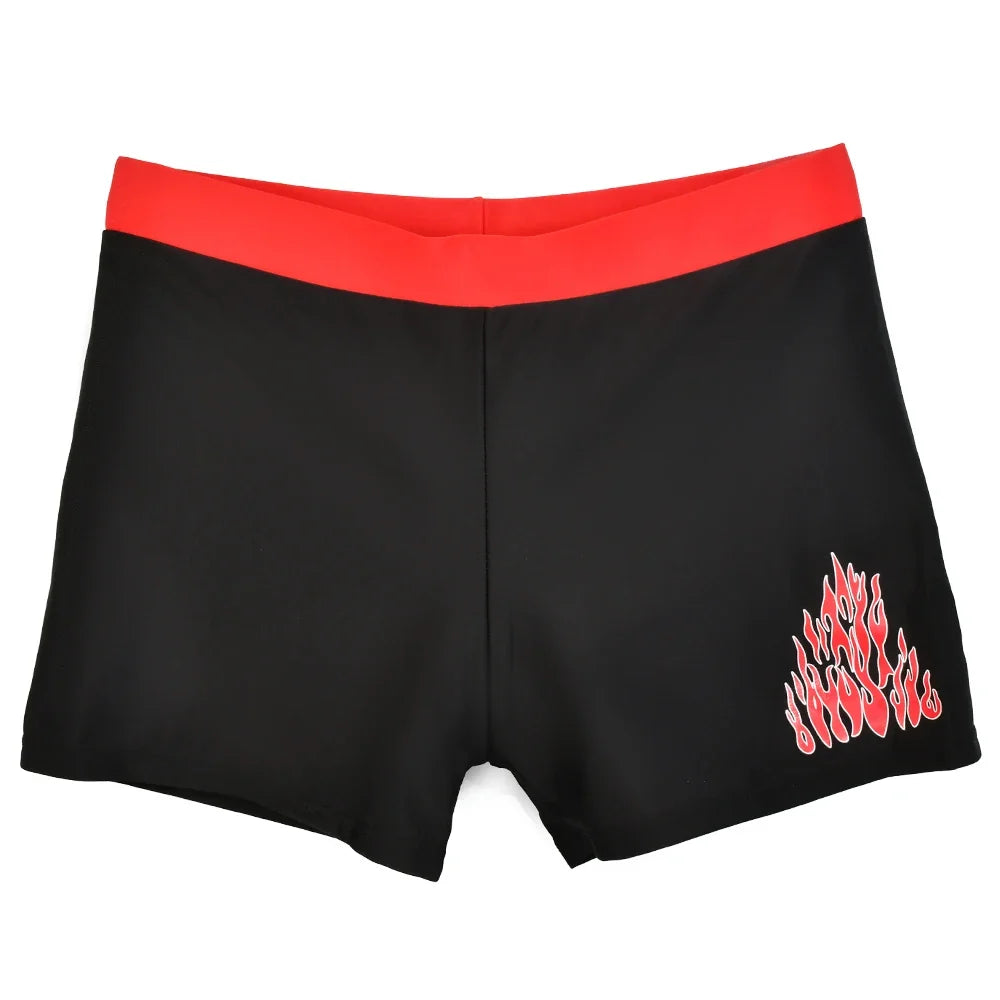 Boys Swim Trunks Kids Casual Beach Shorts Pants Dolphin Coconut Tree Print Vacation Swimwear Summer Child Bathing Suit 23-55kg