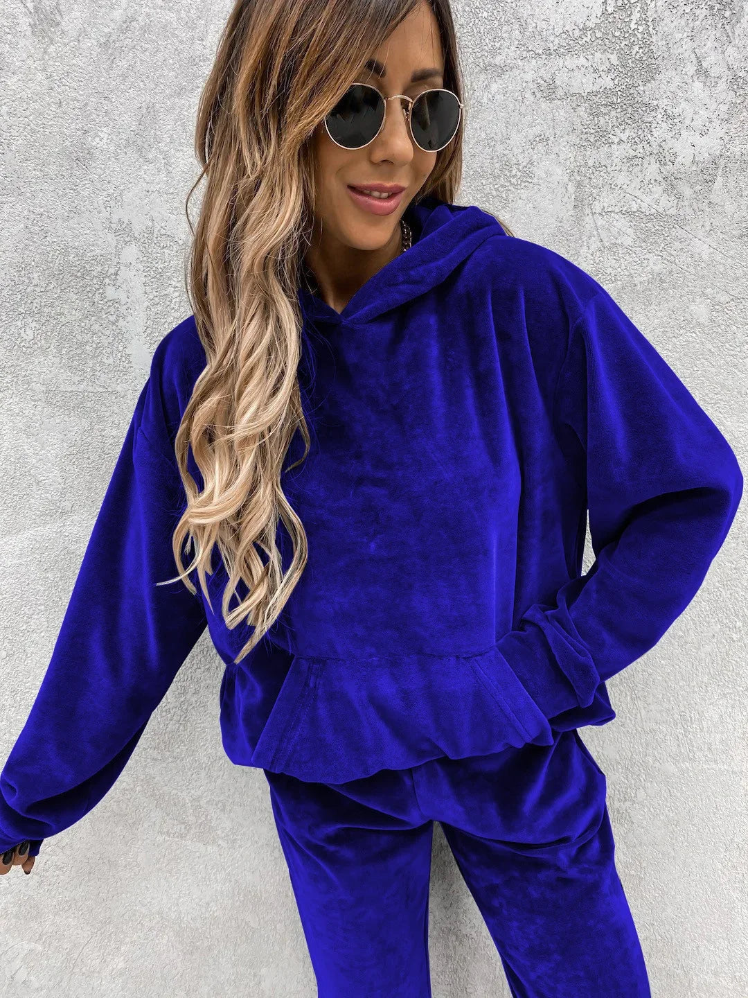 Autumn Winter Tracksuit Women Two Piece Set Oversized Hoodie Sweatpants Solid Sportswear Suit Casual Sweatshirt Trouser Set Lady