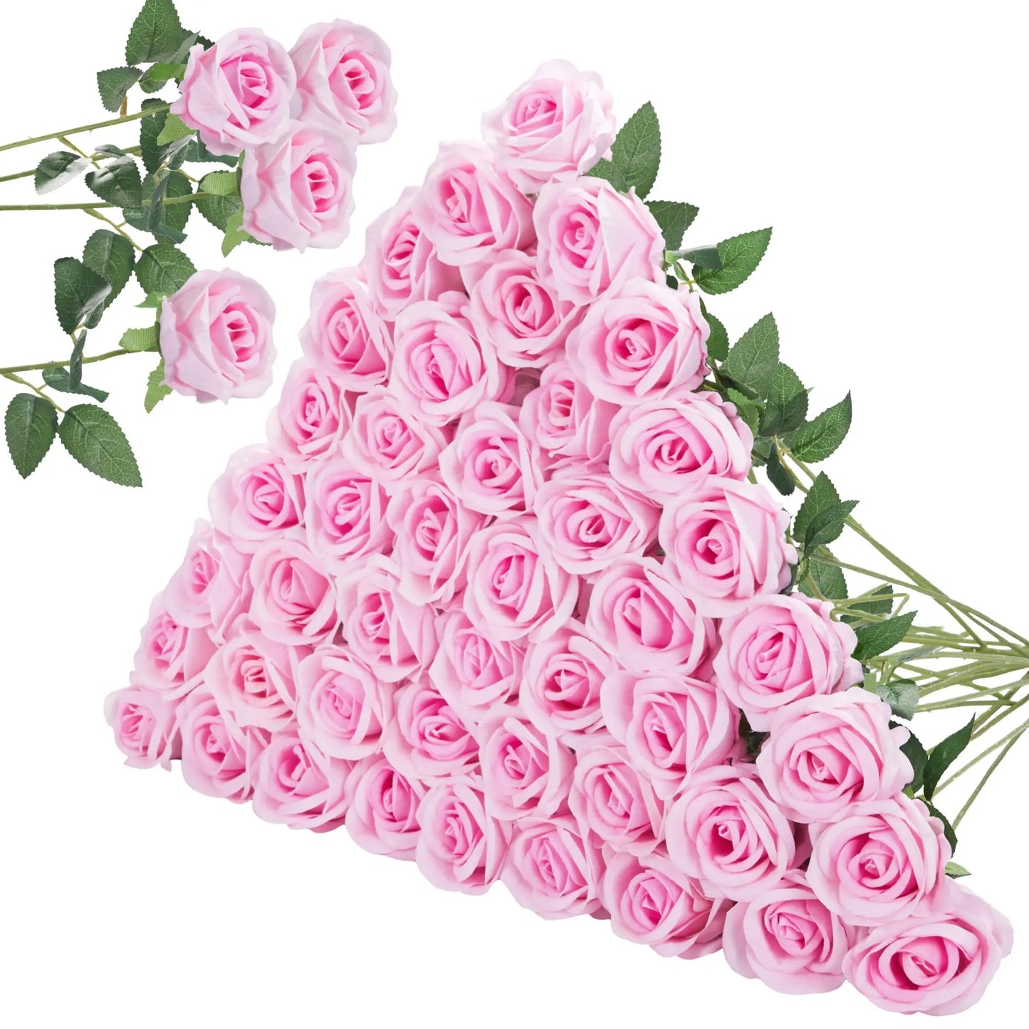 18-300pcs Artificial Rose Flowers Velvet Red Roses Artificial Flowers