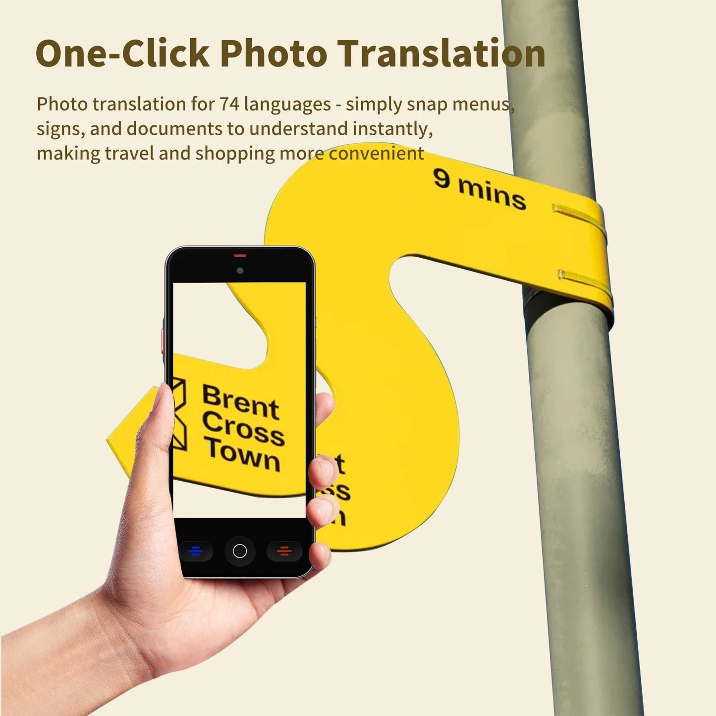 Language Translator Device with 148 Languages Voice Portable Ai  Translating Offline Translation Support Voice Video Recording