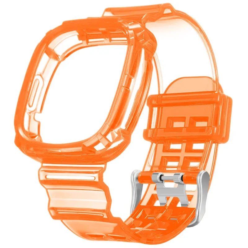 Fitbit Versa 4 & Versa 3 Clear Band with Built-In Case
