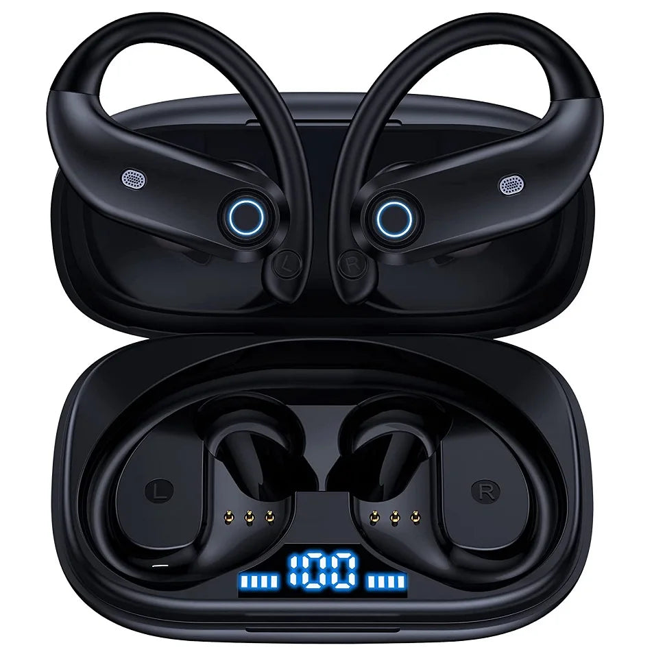 Bluetooth Earphones Wireless Earbuds with Wireless Charging Case Stereo Sound Headphones Built-in Mic In-Ear Headsets Deep Bass