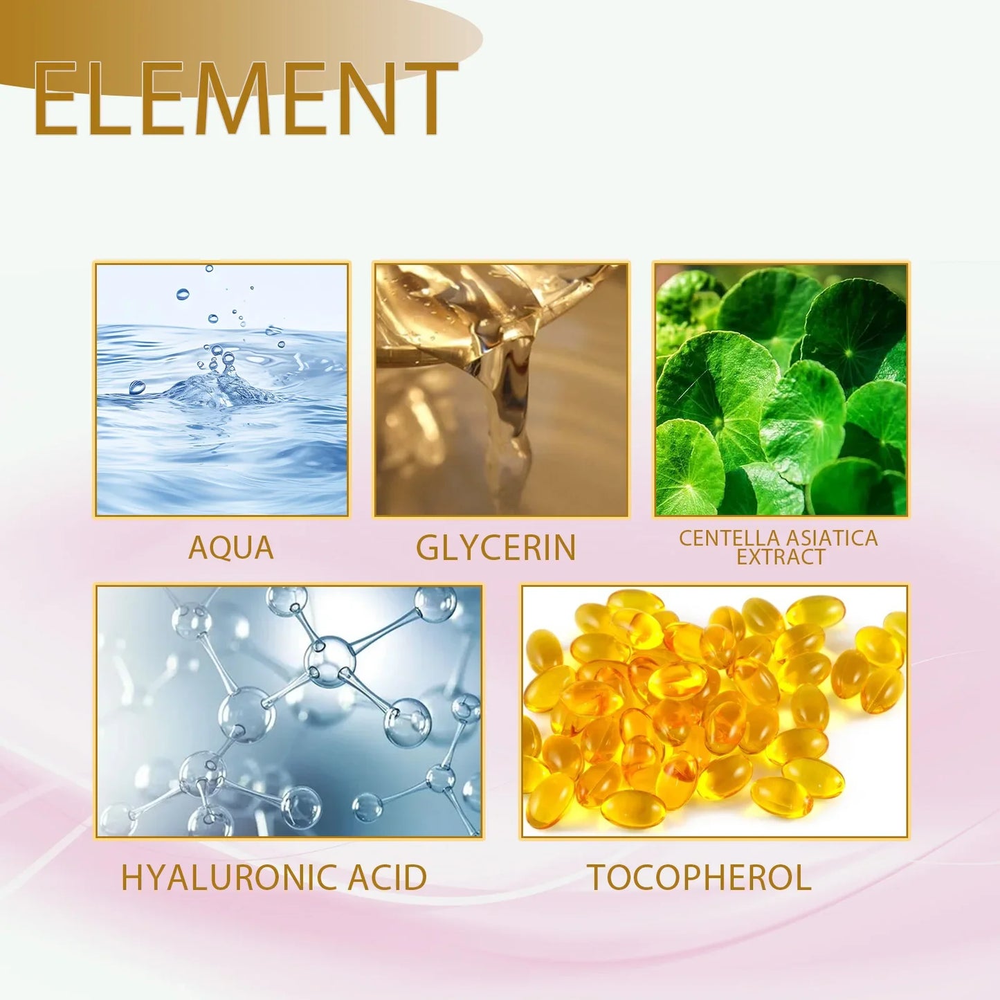 Centella Serum Nourish Improvement Dry Skin Smoothing Tightening Brightening Moisturizing Hyaluronic Acid Face Essence Skin Care