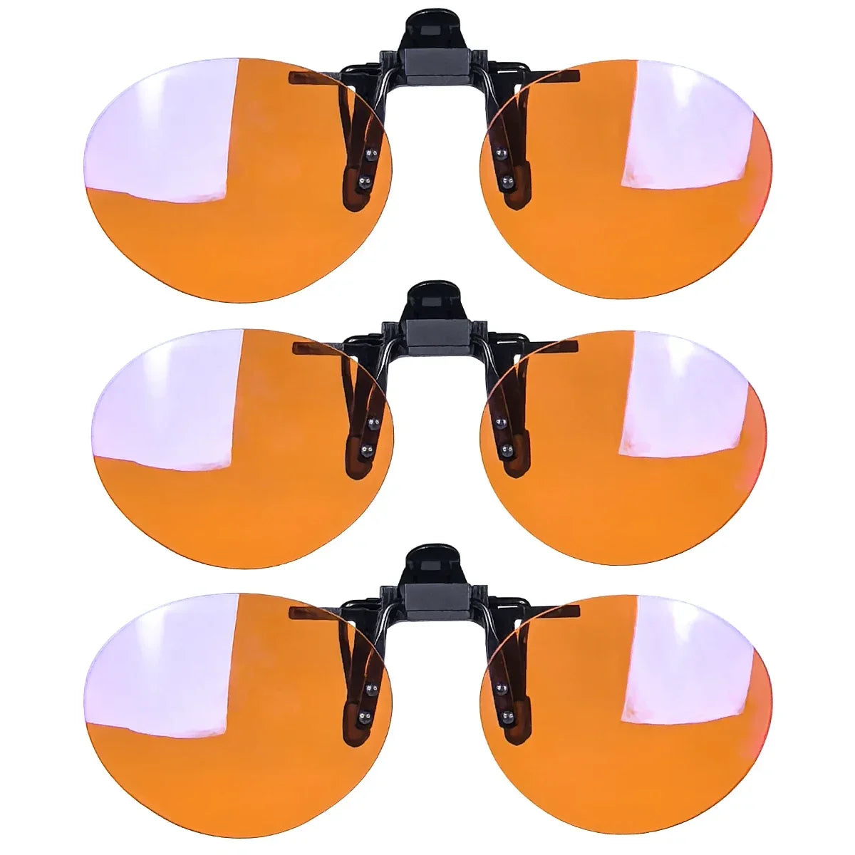 Anti Blue Light Lenses Clip On Red Lenses Better Sleep Clip On Orange Lens For Gaming Or Working Yellow Driving Lens Polarized