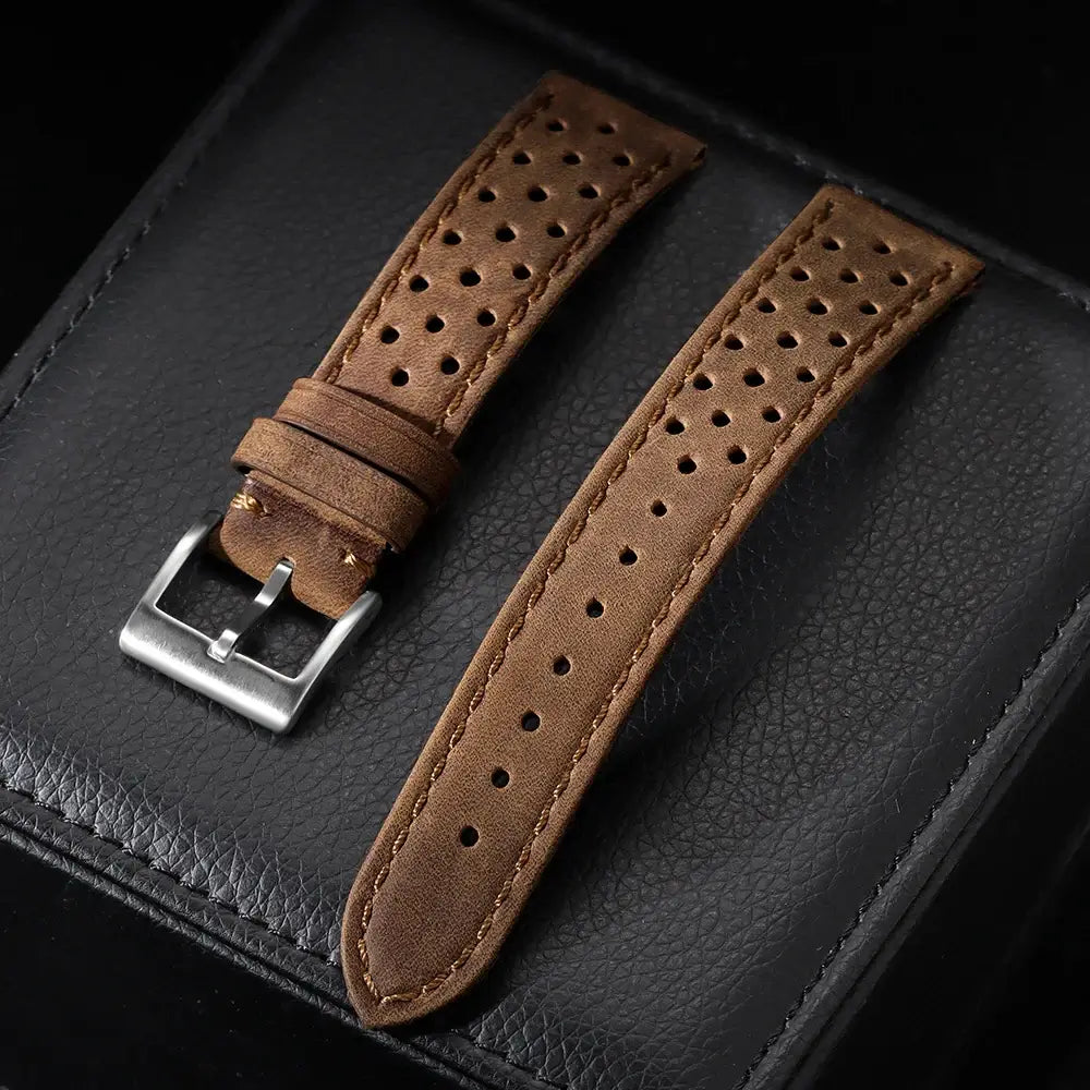 Amazfit Leather Band for Smartwatch - Vintage Calfskin Breathable Strap