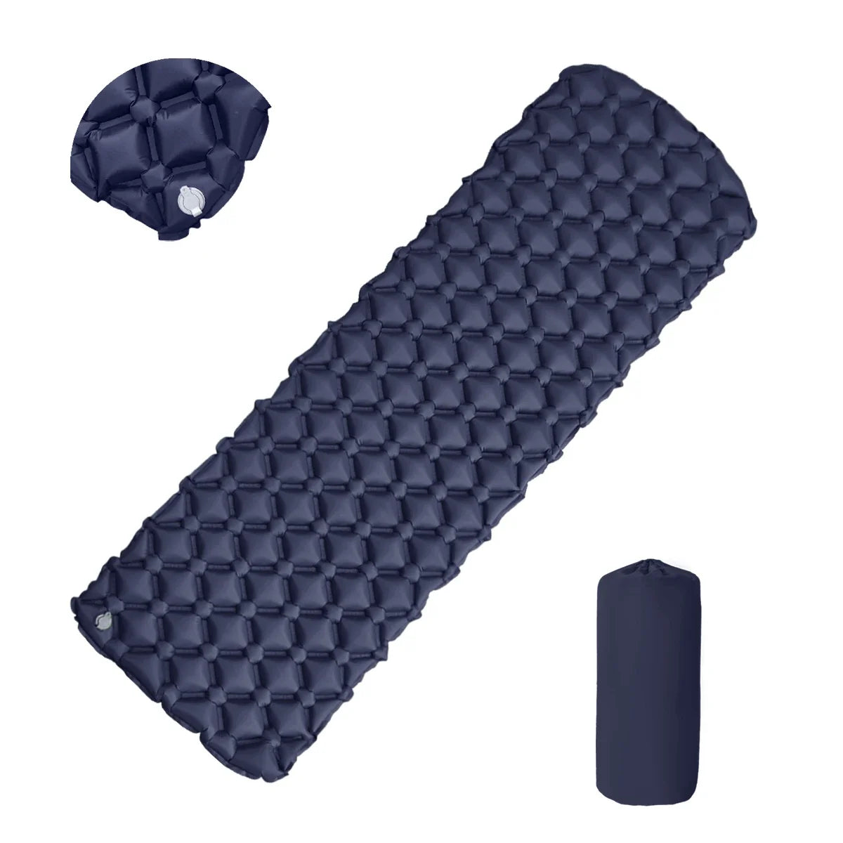 Camping Inflatable Mattress In Tent Folding Camp Bed Sleeping Pad Picnic Blanket Travel Air Mat Camping Equipment