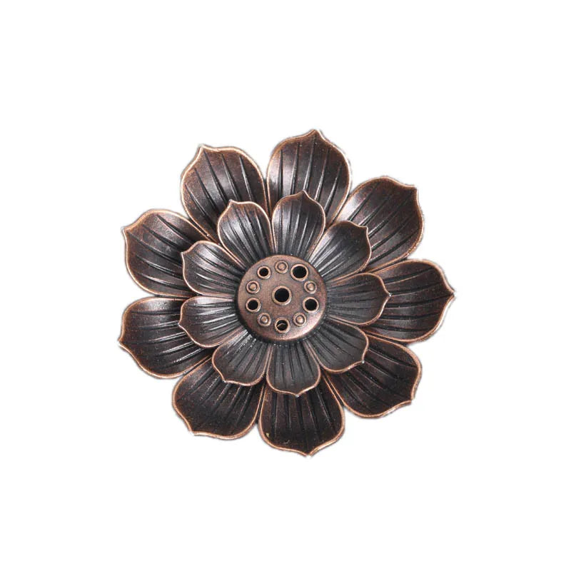 Incense Holder for Sticks,Incense Burner, Lotus Detachable Ash Catcher for Home Decor,Yoga SPA Fragrance Accessories