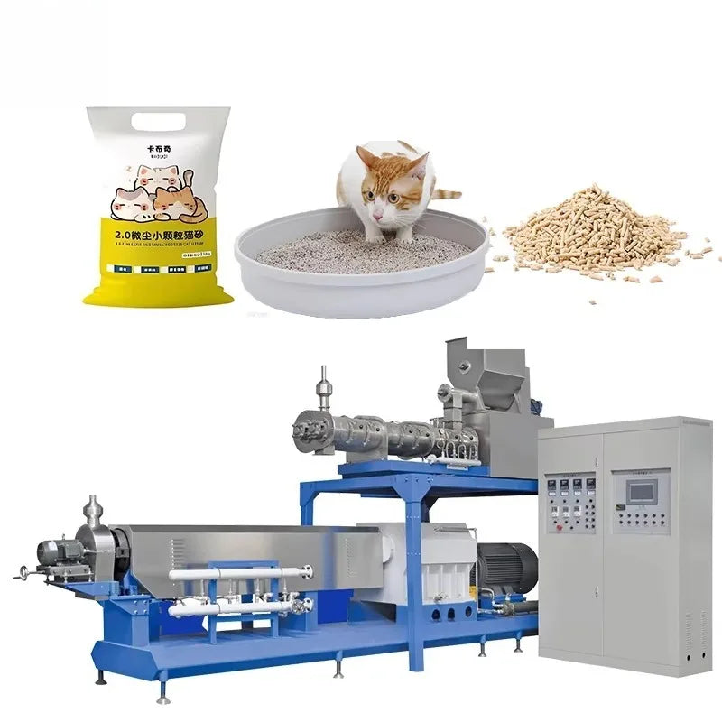 Custom Full Automatic Pet Food Manufacturing Machinery Dog Feed Production Line Automatic Cat Food Making Machine