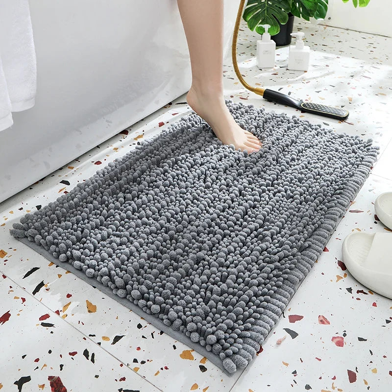 1 Piece Bathroom Carpet Bath Mat, Non-Slip Super Thick Lotus Pine Soft