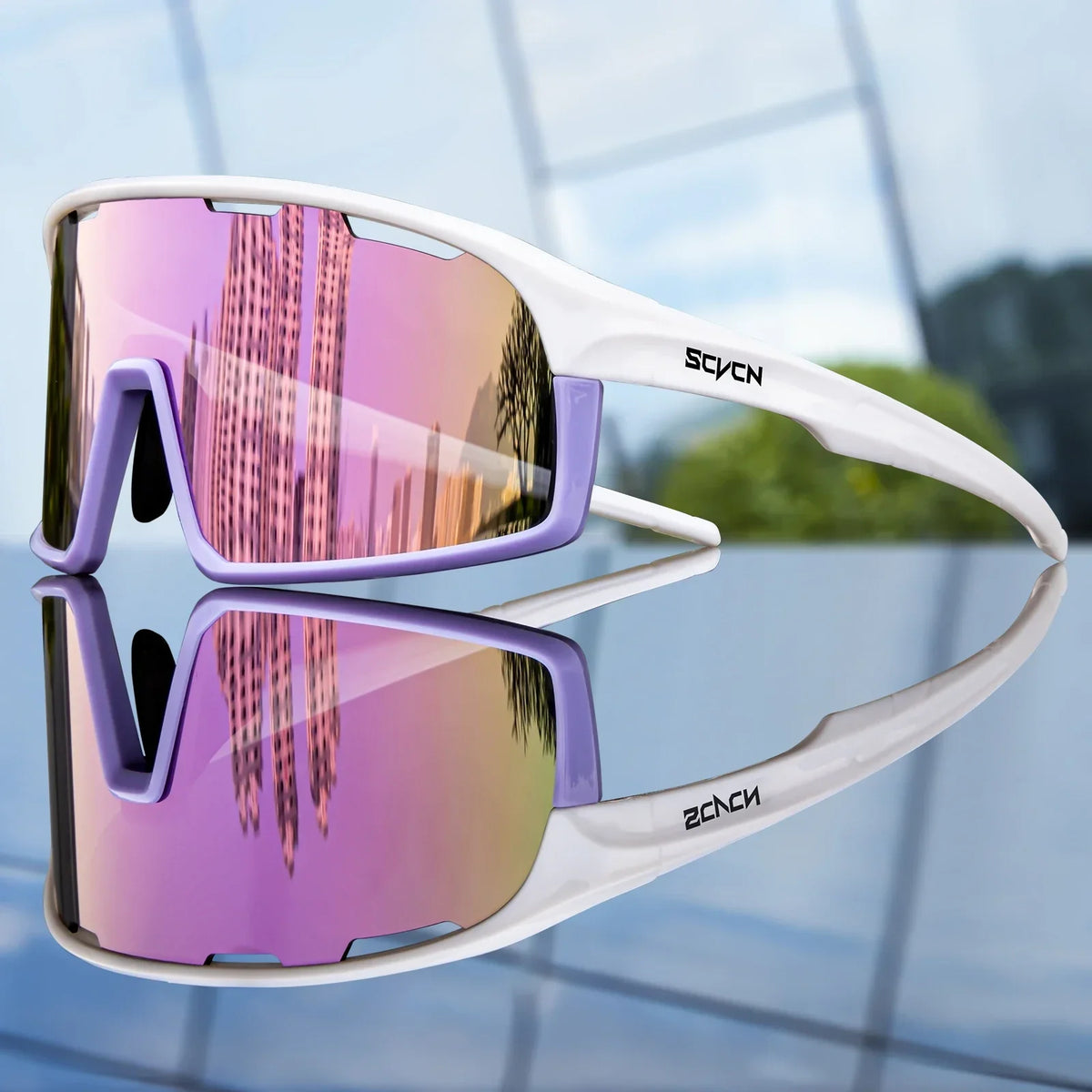 SCVCN Sports Photochromic Sunglasses Men Outdoor Bicycle Cycling Glasses Women Driving Bike Eyewear UV400 Climbing Goggles