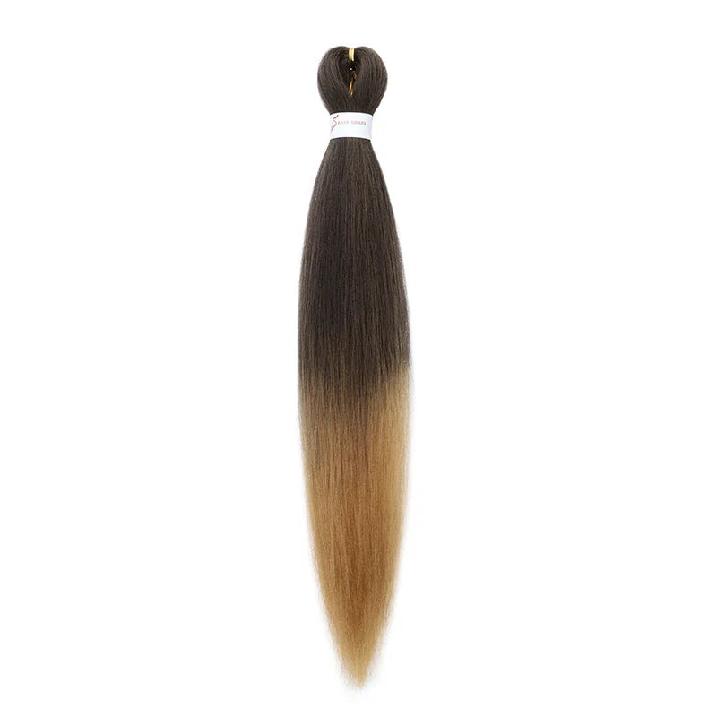 20 Inch Pre Stretched Braiding Hair | Yaki Straight Ombre EZ Braid for Black Women