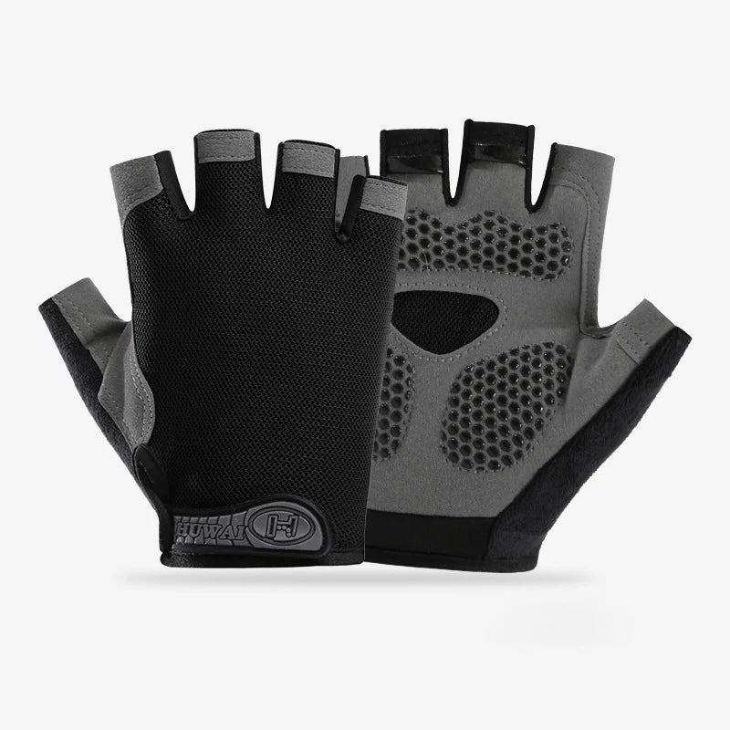 Men Cycling Bicycle Gloves Half Finger Gym Gloves Women Mitten Breathable Anti-slip Glove Fitness Sport Training Gloves
