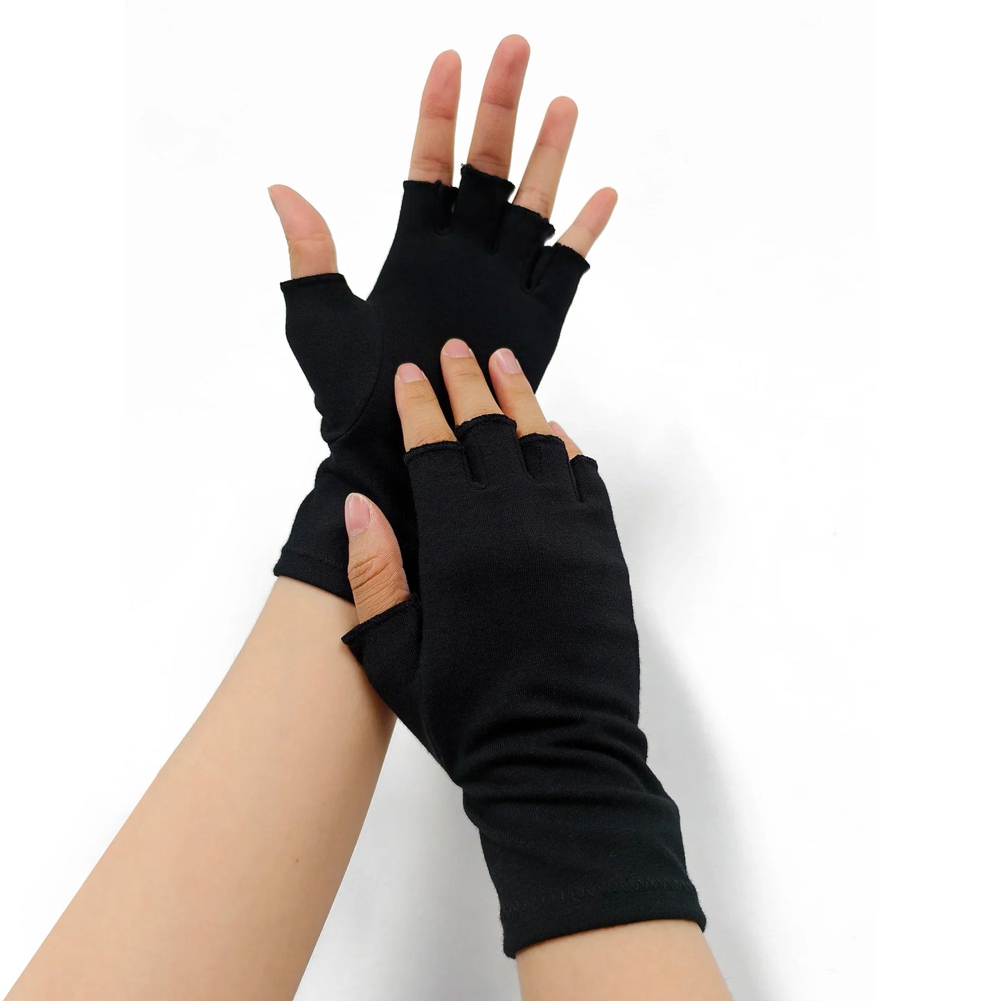 YANBIGUO Arthritis Gloves for Organist/Cellist/Violinist,Half-finger Compression Glove Relief Hand Pain,Arthritic Joint Symptom