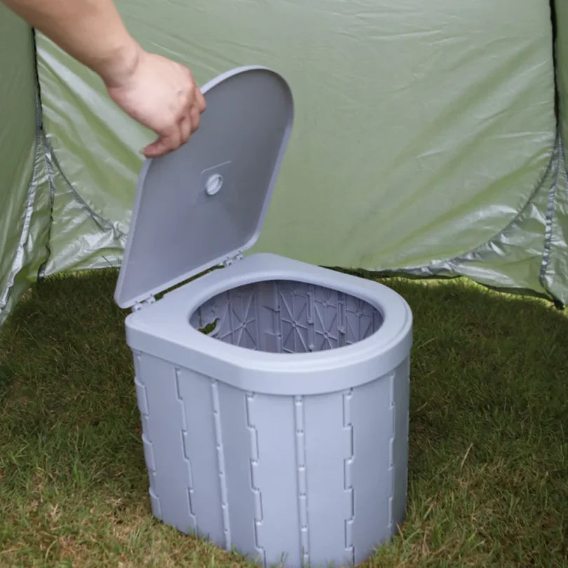 Portable Toilet for Camping Convenient Car-mounted Folding Toilet for Travel Adult Kids and Elderly Potty Odor-proof Non-slip