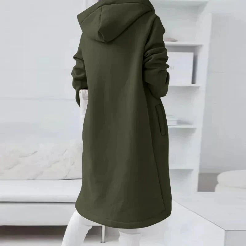 Sudadera urbana con cremallera extragrande para mujer