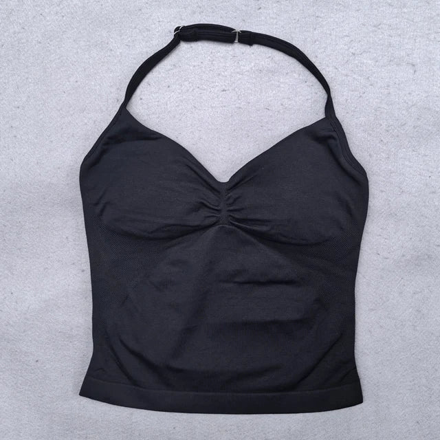 Adjustable Open Back Yoga Top Moisture Wicking Gym Tank