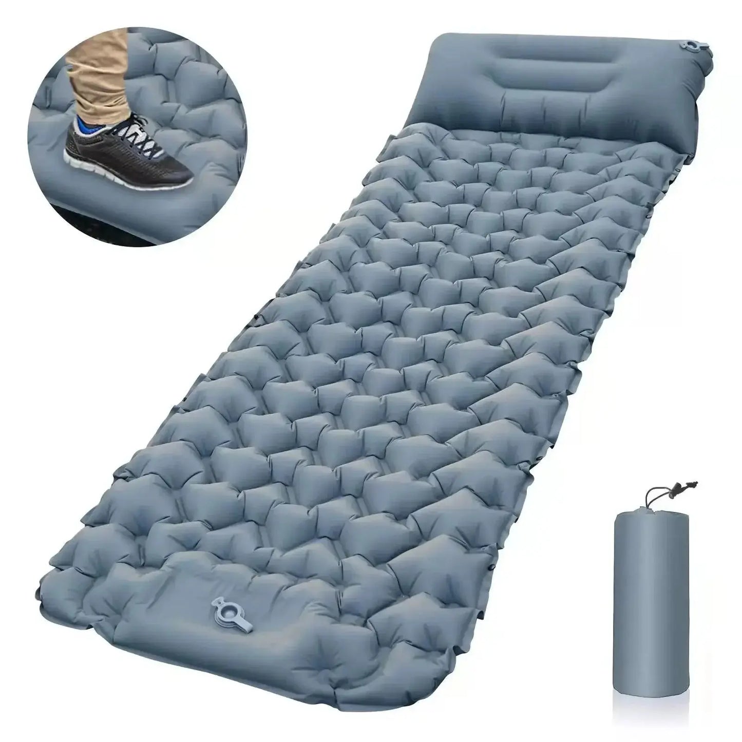 Sleeping Pad Camping Inflatable Mattress with Pillows