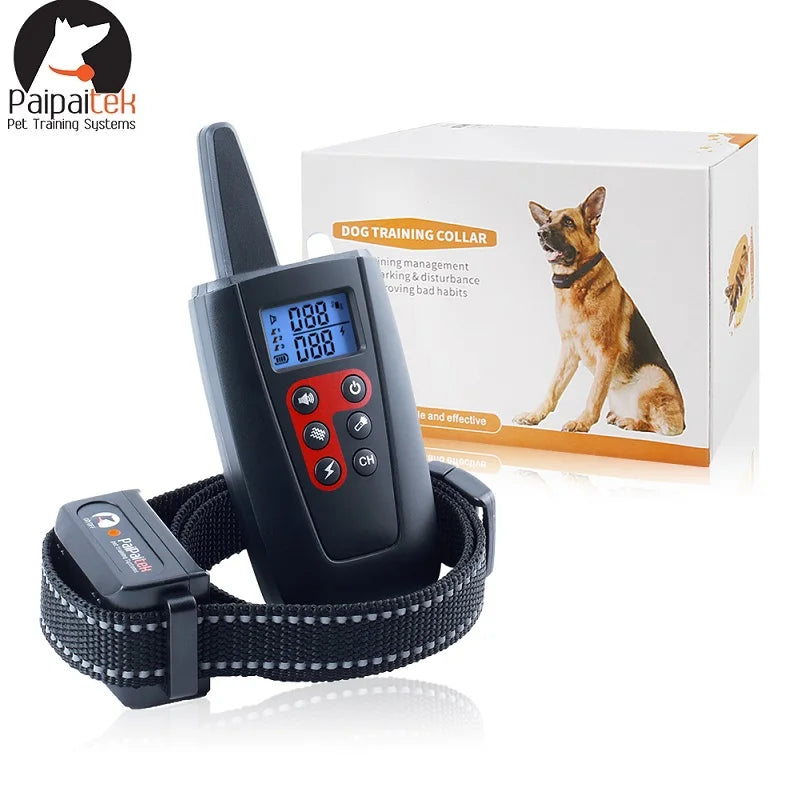 1000m Electric Dog Training Collar for 1/2/3 Dog Stop Bark Collar 2