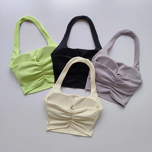 Dicha sin espalda: Sujetador deportivo sexy y crop top de yoga