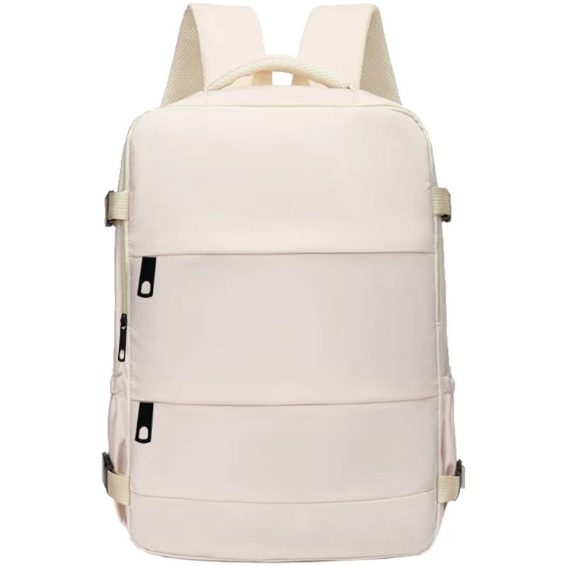 Everyday Versatile Water-resistant Laptop Backpack Trendy Unisex Design, Side Pockets for Water Bottle and Small Accessories