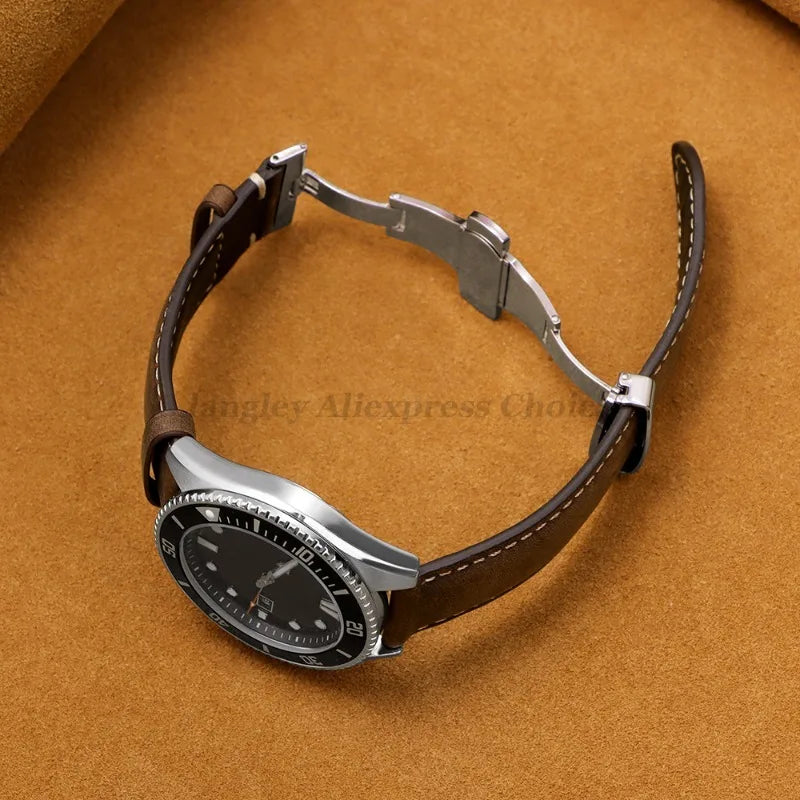Amazfit Balance, GTR, GTS & Bip Calfskin Butterfly Clasp Band