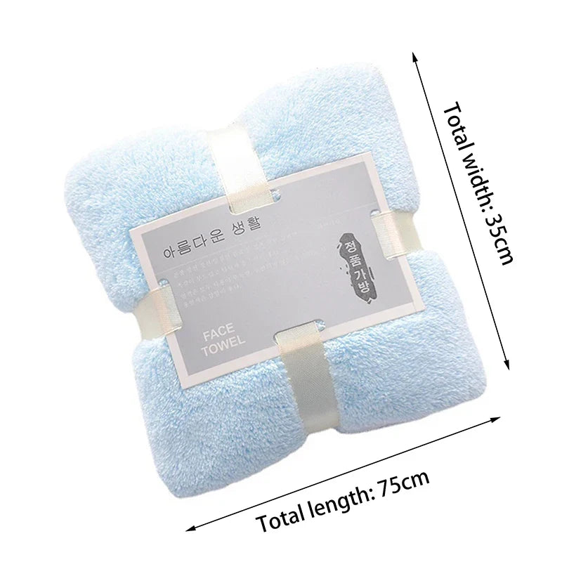Hot 1/5PCS Bath Towels Set Super Soft Highly Absorbent Quick-drying Coral Velvet Bath Towel For Adults Hotel & Spa Use