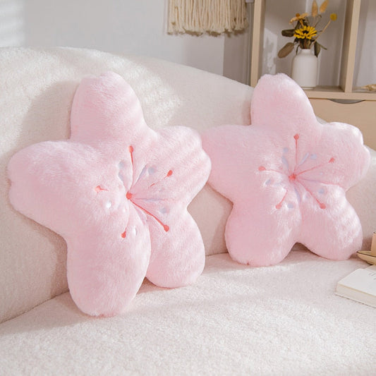 Almohada de peluche de flor de cerezo