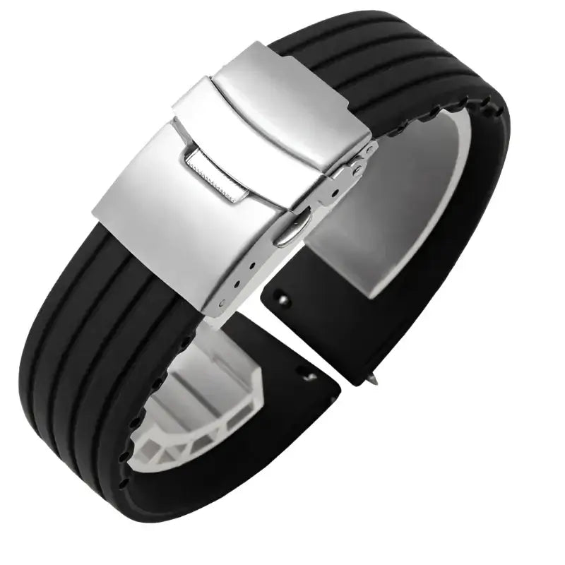 Suunto Race, Vertical & 9 Peak Ribbed Silicone Band, Folding Clasp