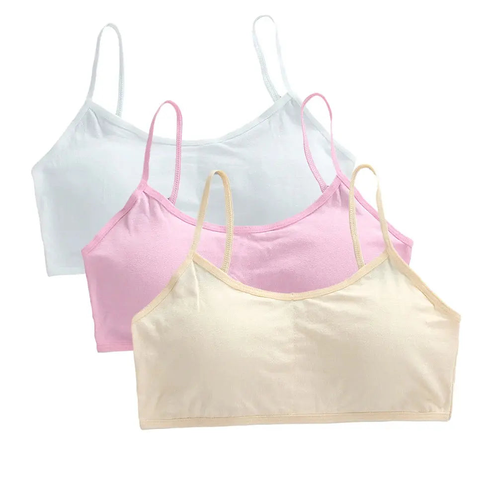 Girls Breathable Cotton Bras