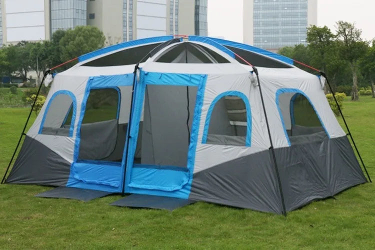 Wholesale Large Canvas Glamping Cabin Tents Outdoor Inflatable Camping For Family Two Bedrooms Air Tourist Touristic FeaturesFor