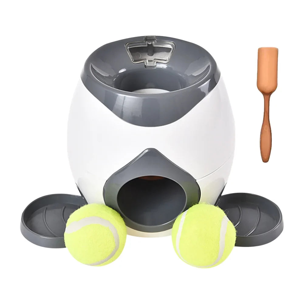 Automatic Dog Ball Launcher Dog Tennis Food Reward Machine Dog Tennis Ball Machine Slow Feeder for Small and Medium Dogs Feeder
