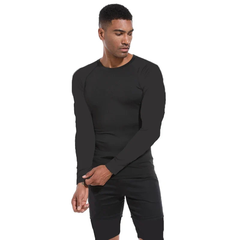 Men's Spring Autumn Long Sleeve Fitness Tee
