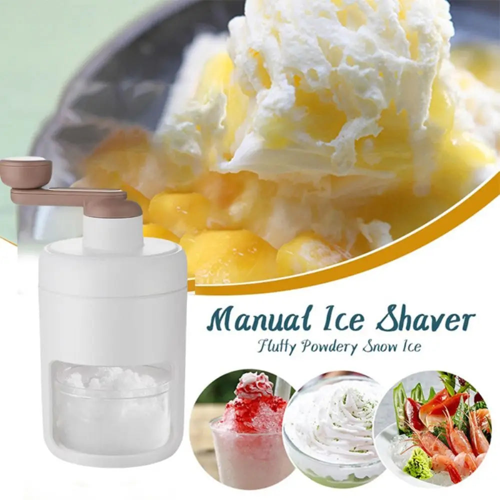 Ice Breaker Portable Hand-operated Ice Shaver Small Multifunction Shaved Ice Machine DIY Hand Operated Snow Cone Machine Home