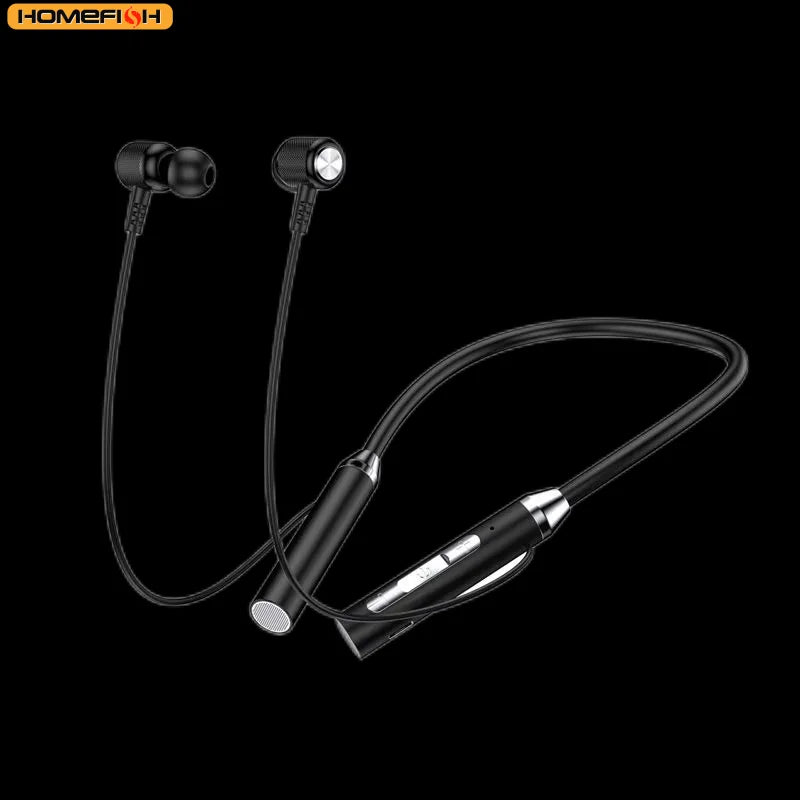 9D Bluetooth Earphones Wireless Headphones Magnetic Sport Neckband