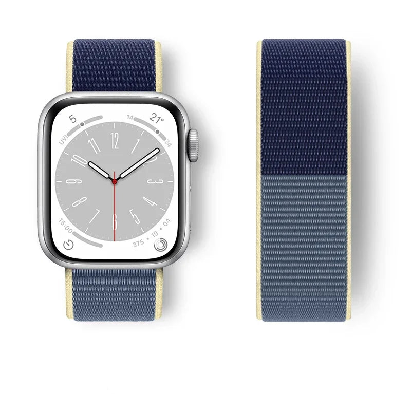 Nylon Sport loop Strap For Apple Watch Band 44mm 42/40mm 45mm  38/41mm pride Bracelet iwatch Ultra2 49mm Series 9 8 se 7 6 5 4 3