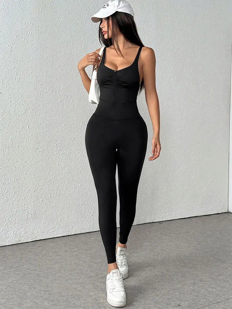Black Backless Sling Jumpsuits Women Fashion Jumpsuits