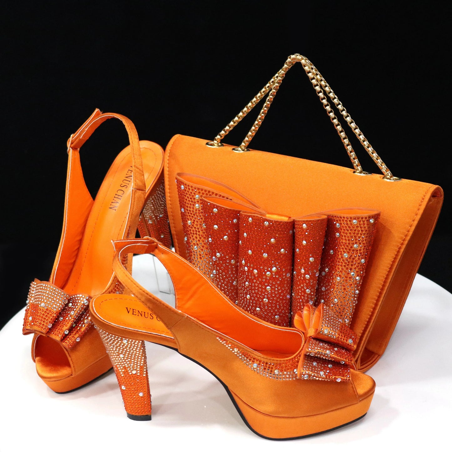 Zapatos italianos con bolsos a juego HTY1-4