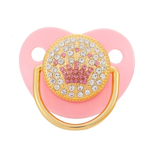 Baby Shower Gifts Baby Pacifier Rhinestone Pacifier Clips Princess
