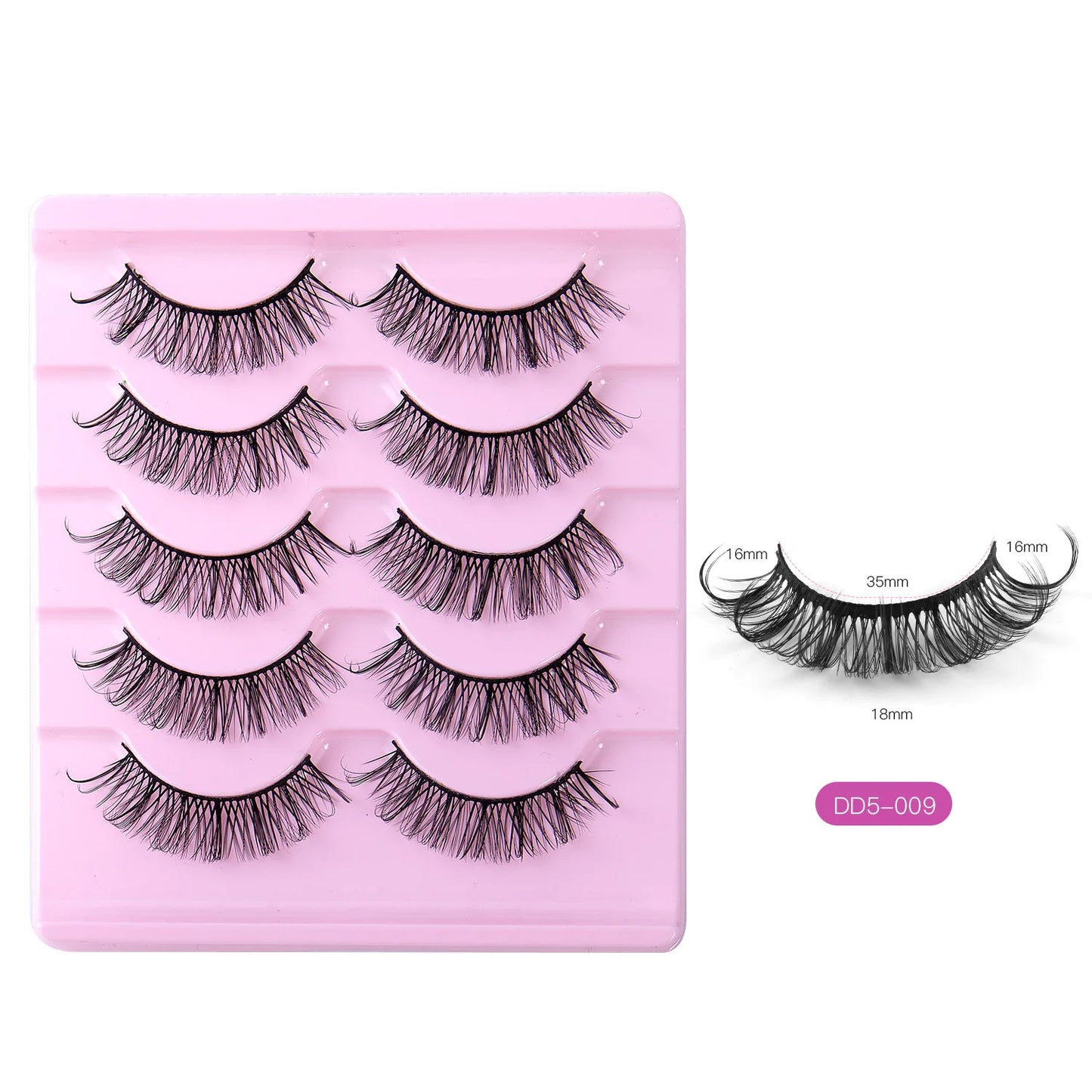 Fashion Russian Strip Lashes 2/5/10 Pairs 3D Mink Lashes Natural Eyelashes Dramatic False Eyelashes Wholesale Eyelash Extension