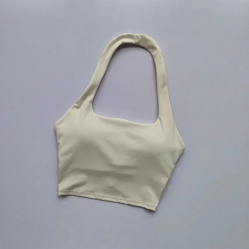 Dicha sin espalda: Sujetador deportivo sexy y crop top de yoga