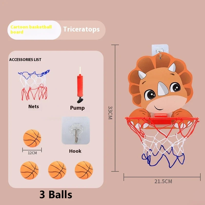 Children's Version Vertical Adjustable Lifting Basketball Rack Outdoor Home Indoor Sports Crtoon Rebound Parent-child Interacti