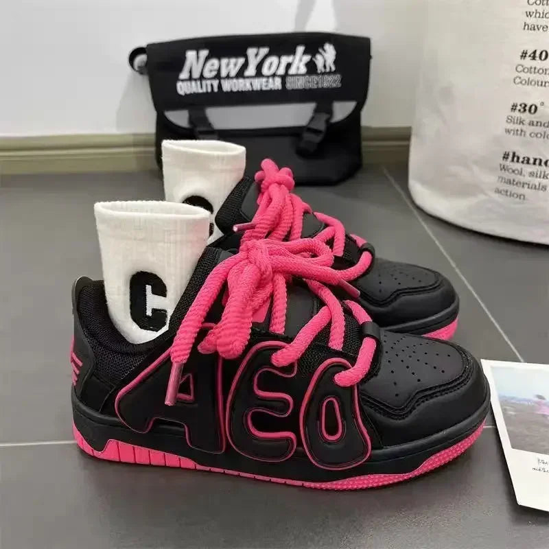 Sneakers Lace Up Athletic Shoes for Women Sports Light H Comfortable and Elegant Woman Footwear Original Deals Designer Luxury A