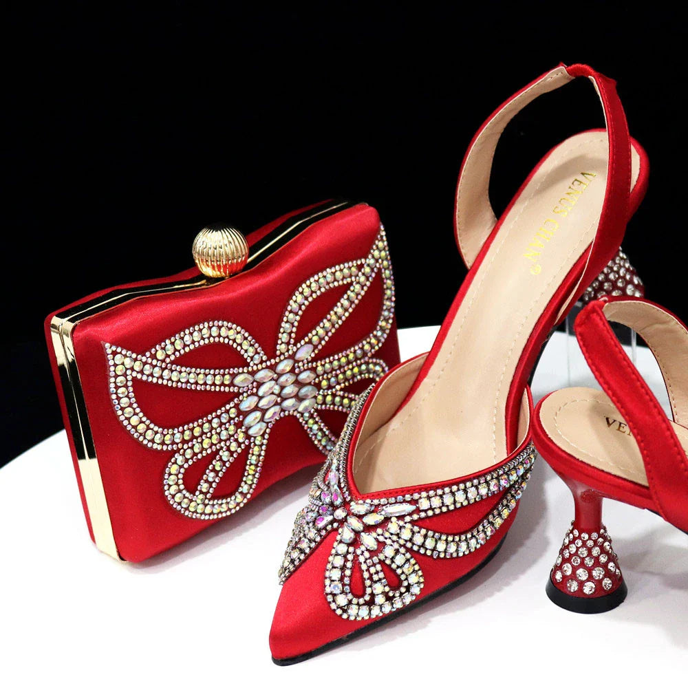 Set de zapatos y bolso italianos HJK1-51