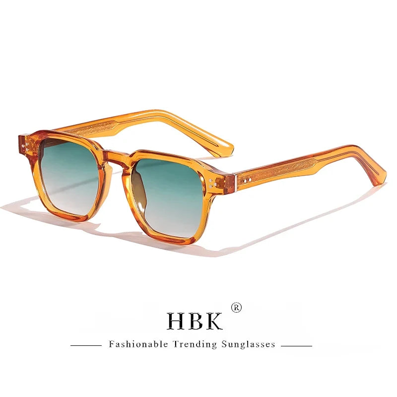 HBK Fashion Punk Sunglasses for Men Classic Square Sun Glasses Outdoor Sports Party Vacation Travel Driving Fishing Eyeglasses