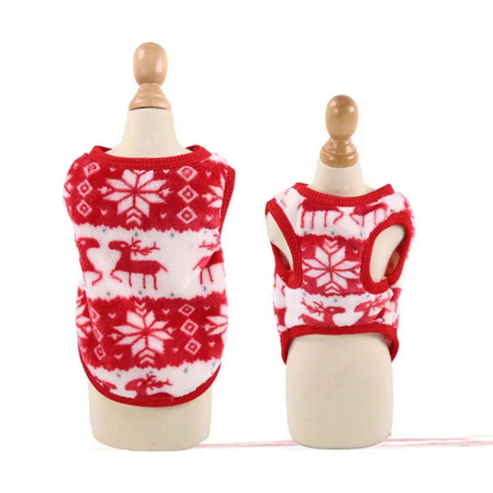 Dog Hoodies Christmas Halloween Dog Holiday Sweater Coat Puppy Snow Elk Reindeer Snowman Cosplay Clothes for Dog Pet Cat Costume